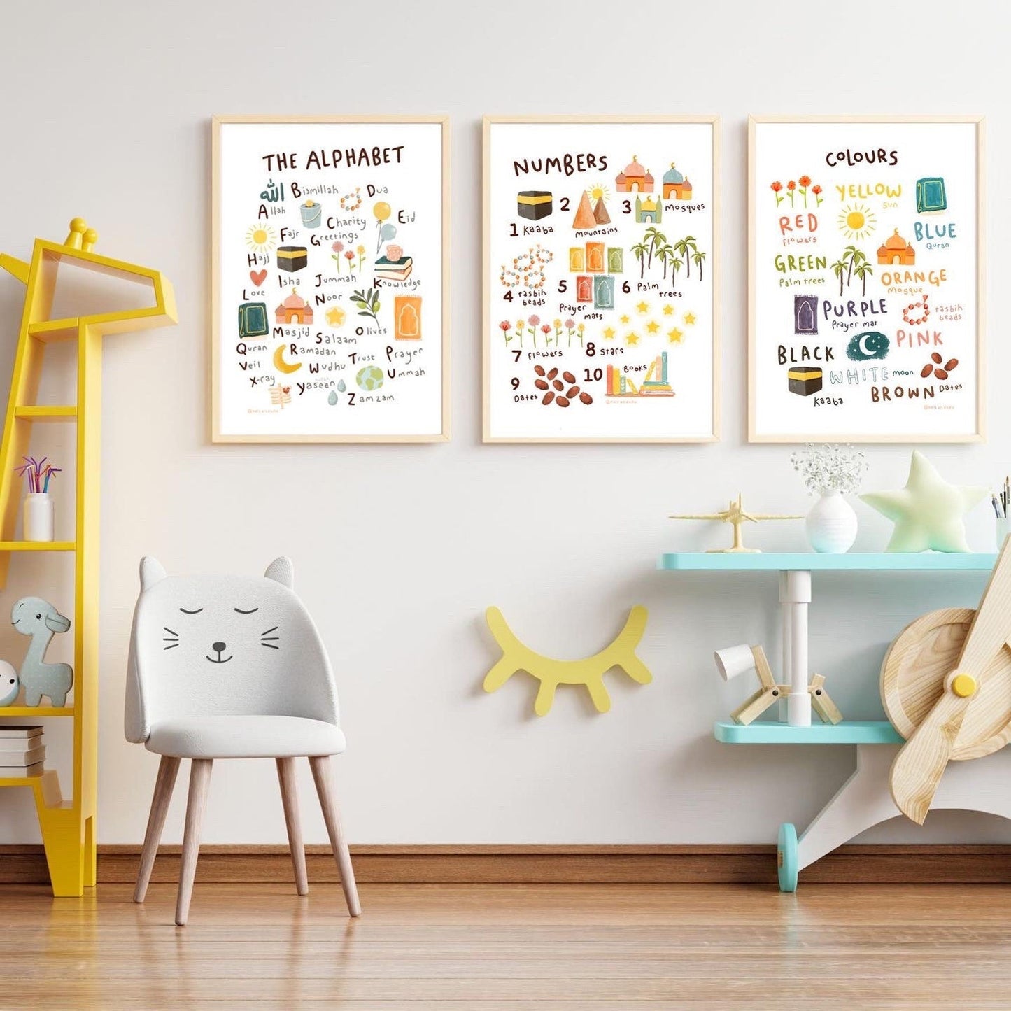 Colors of Islam | Islamic Kids Print | Children's Wall Art | Islamic Nursery Decor