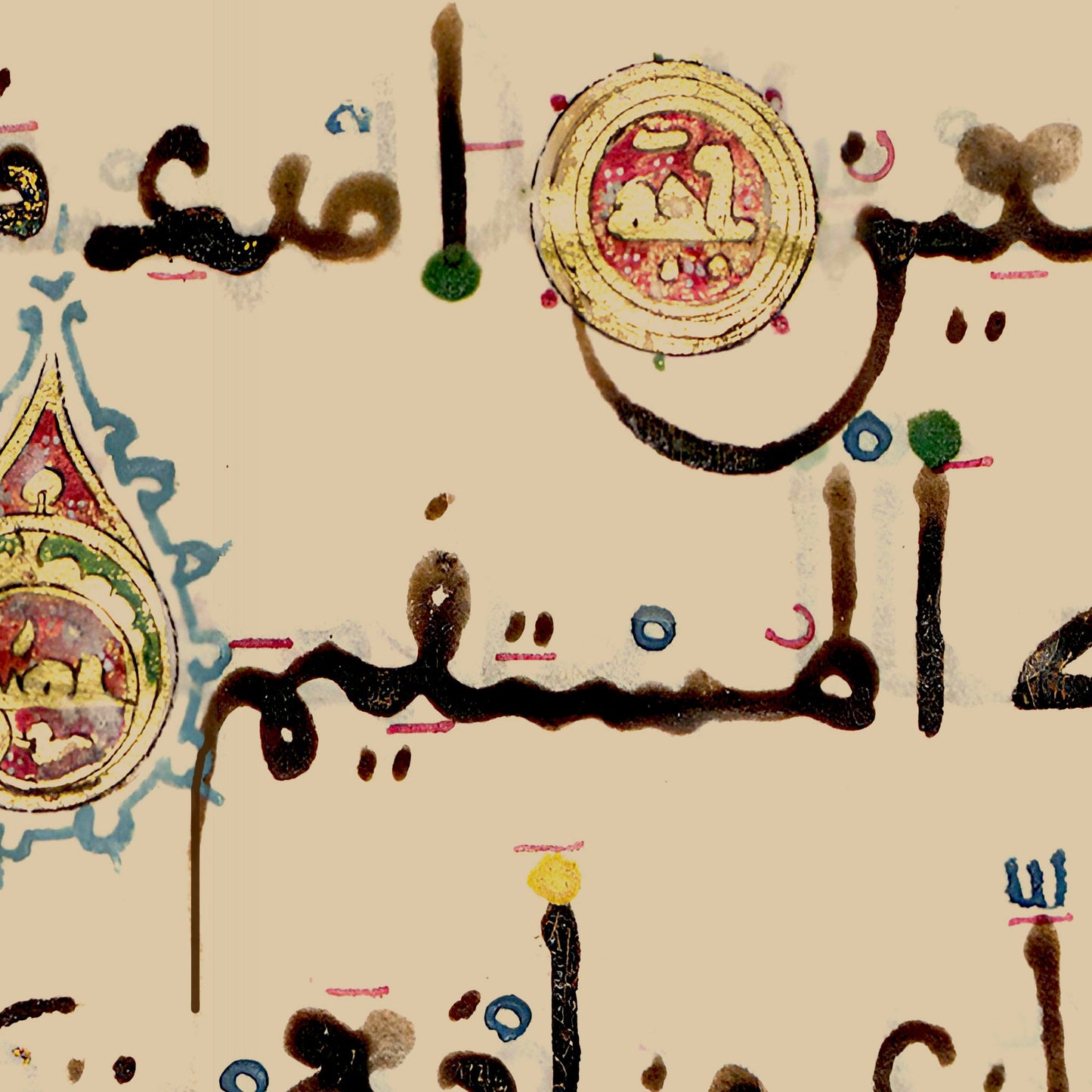 Arabic calligraphy wall art displayed on wall
