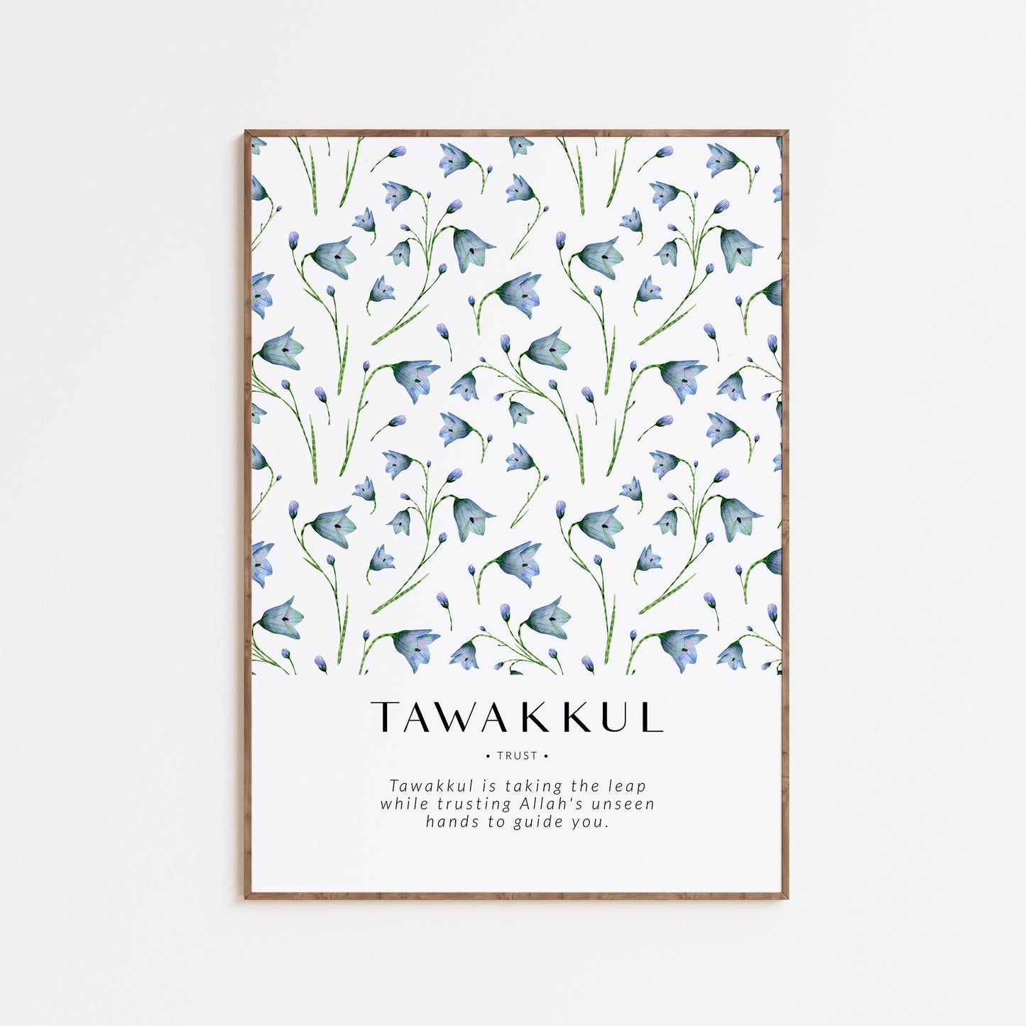 Inspiring Islamic Quotes Gallery Wall Set - Floral Islamic Wall Art - Muslim Home Decor