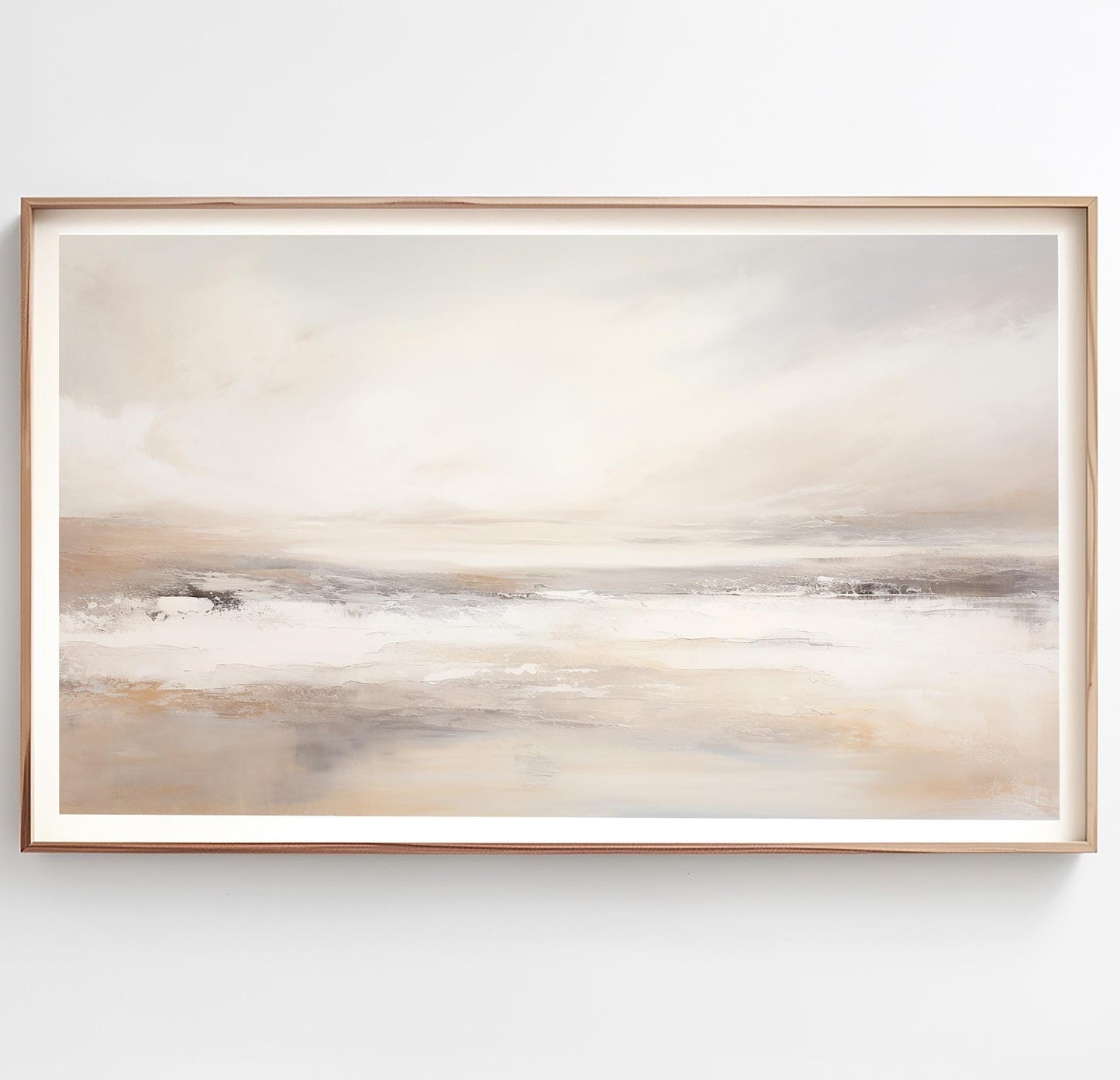 Close-up of beige and grey tones in abstract landscape