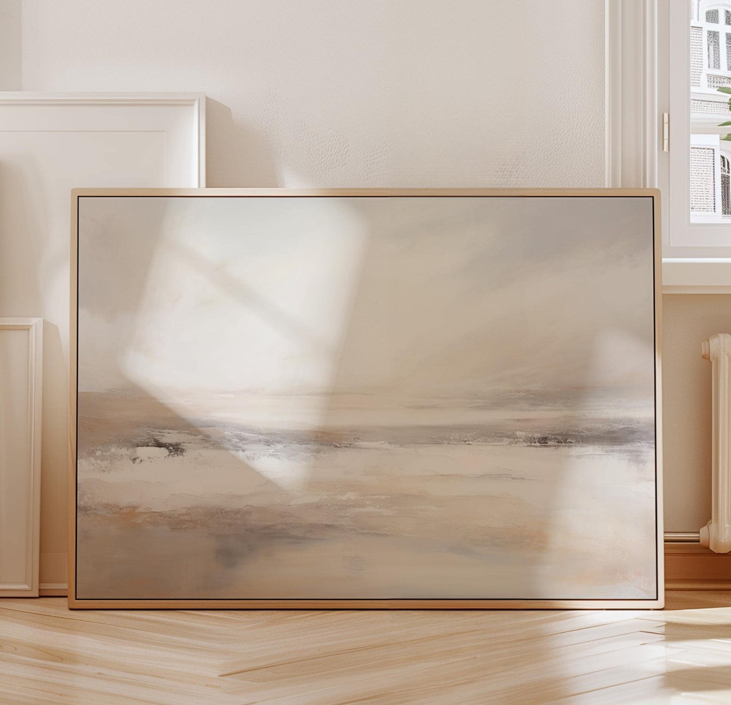 Modern abstract landscape wall art for living room