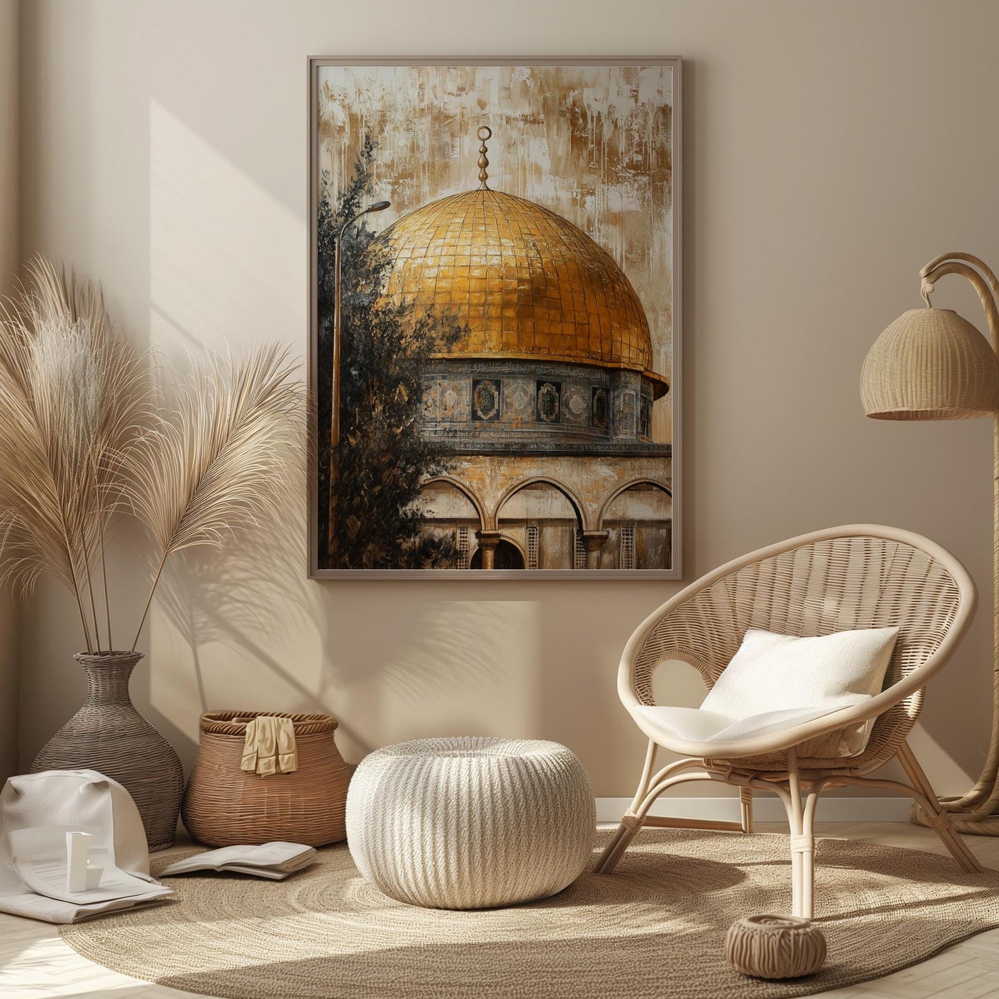 Palestinian heritage artwork for living room