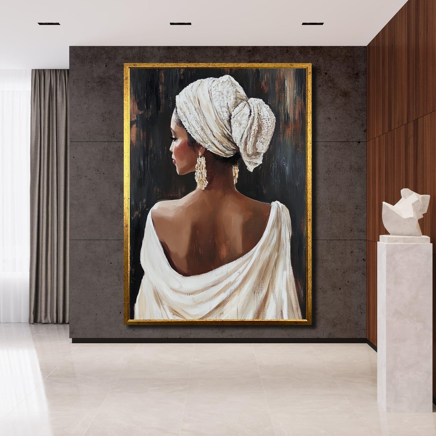 Stylish wall decor: framed canvas art for contemporary interiors