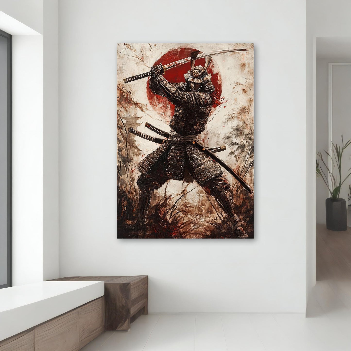 Gallery-wrapped canvas wall art ready to hang