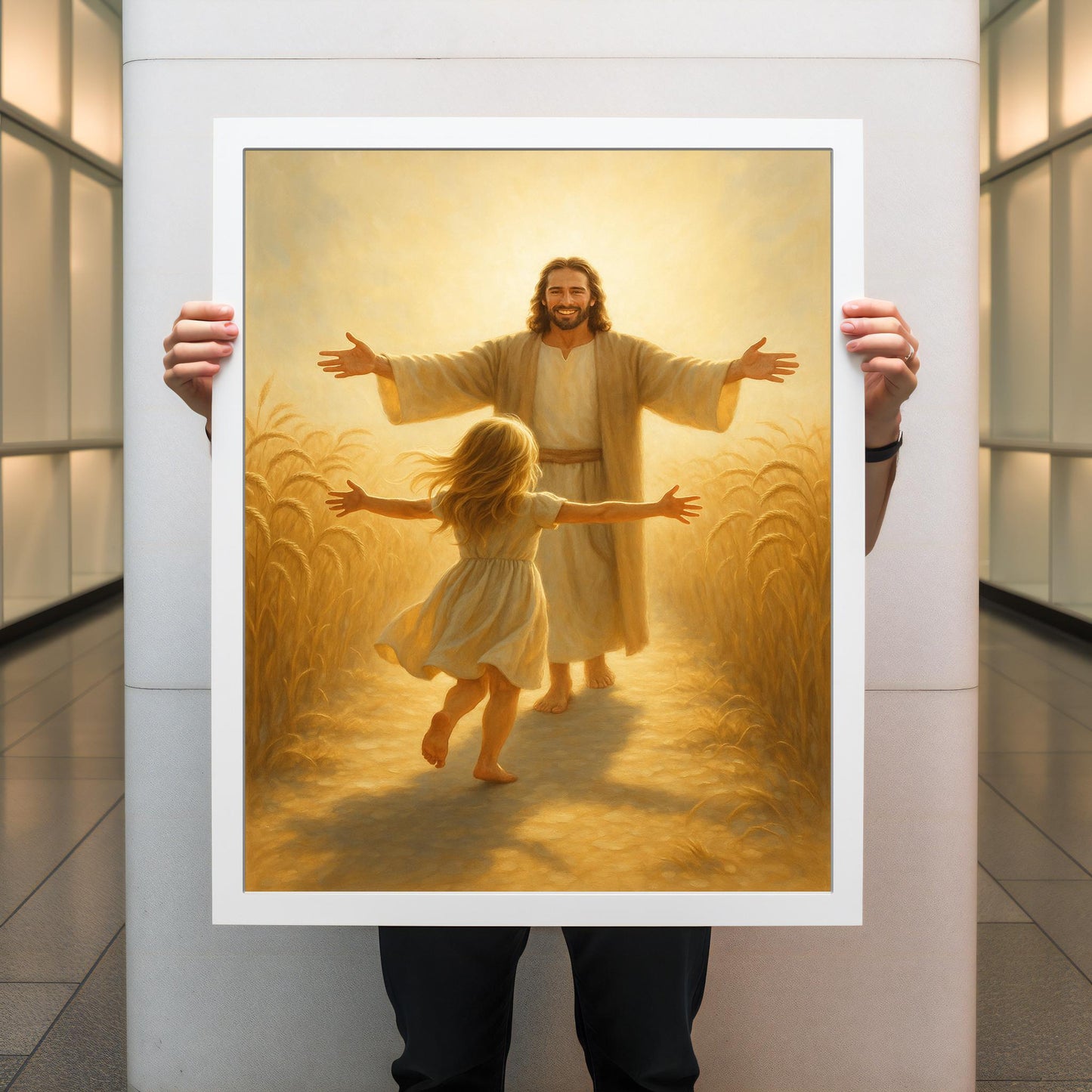 Warm-toned Christian canvas art suitable for home decor