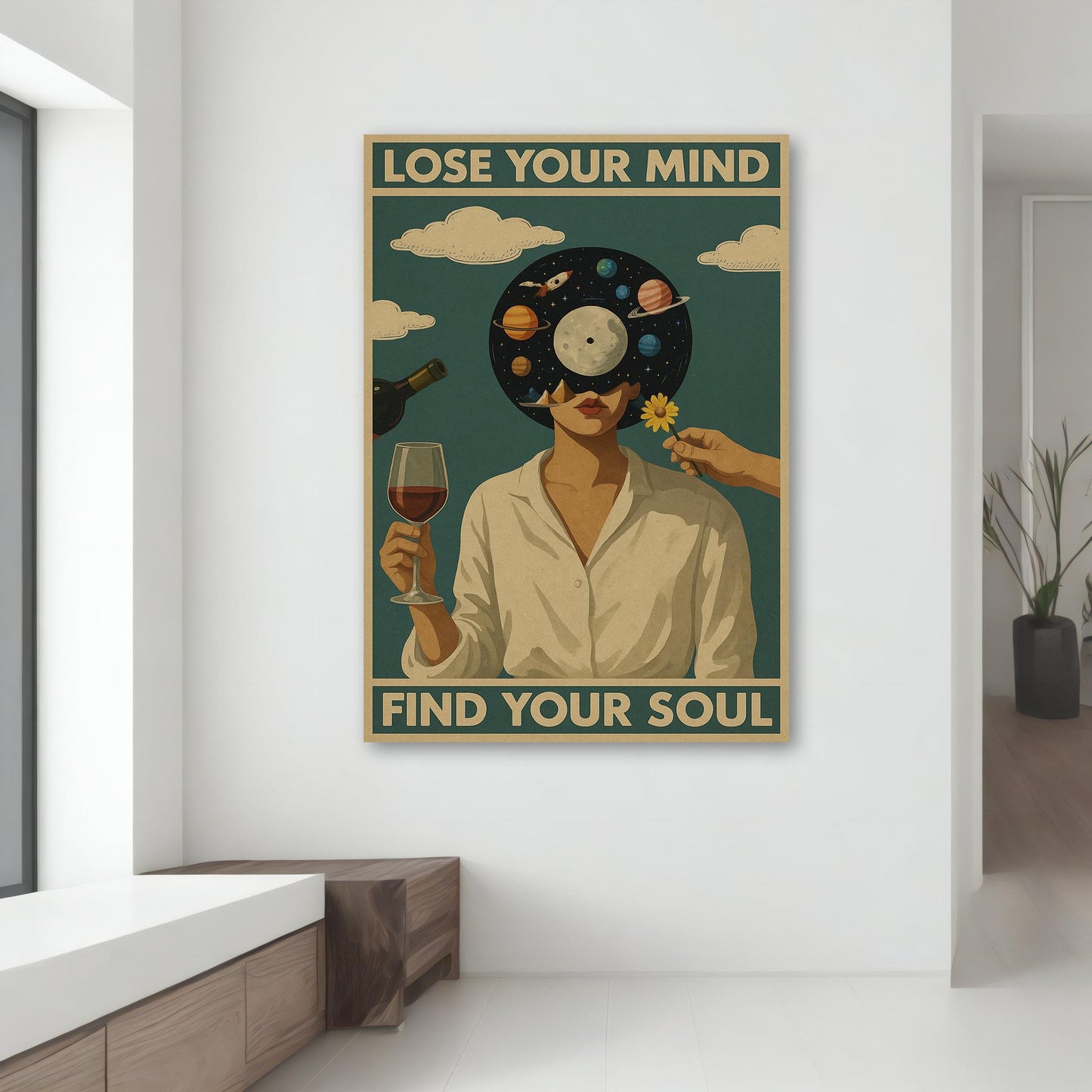Gallery-quality canvas wall art with bold hues