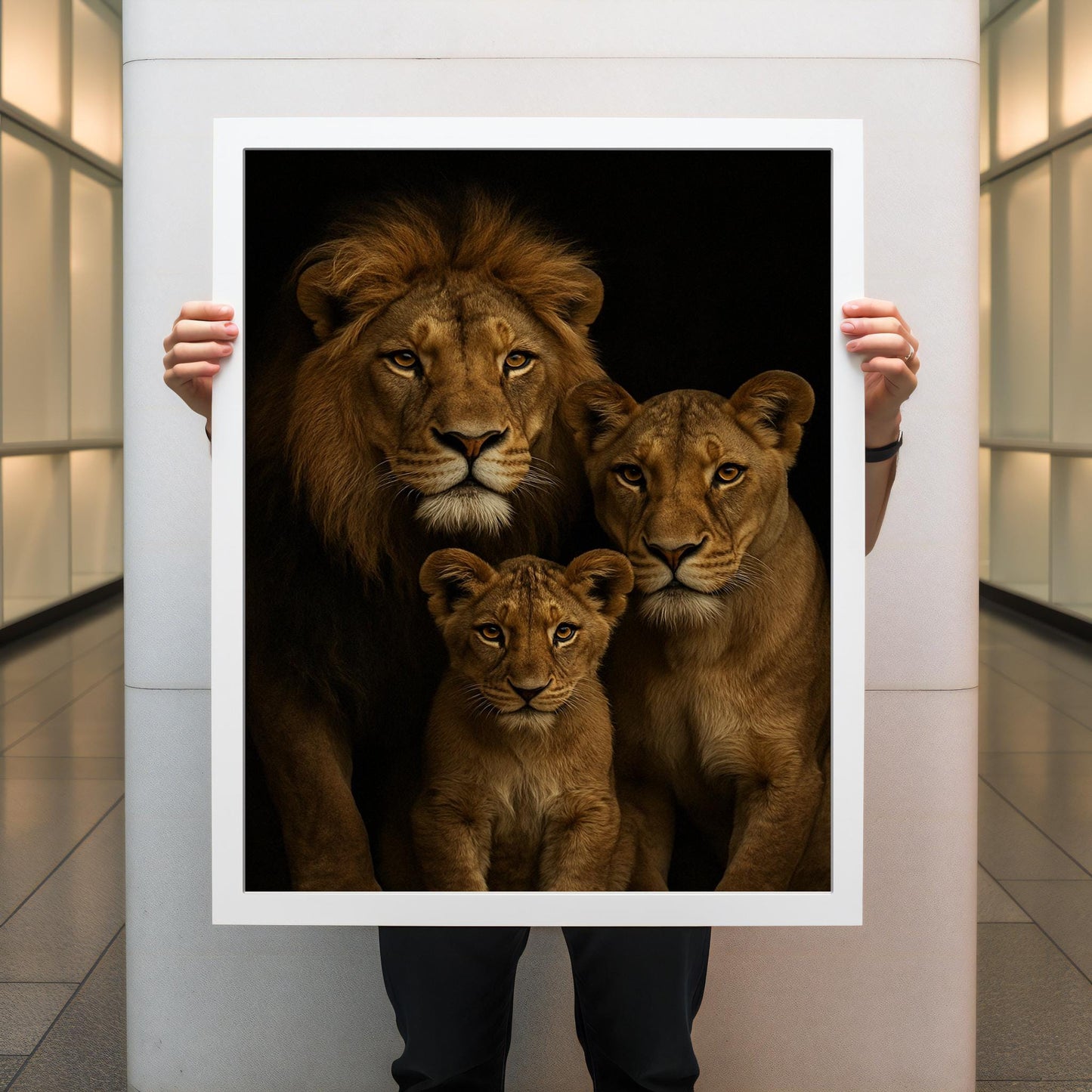 Luxury jungle decor canvas wall art ready to hang
