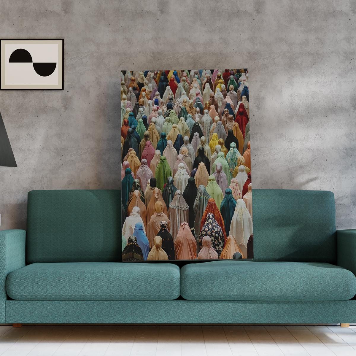 Colorful Islamic art poster suitable for living room or gallery display