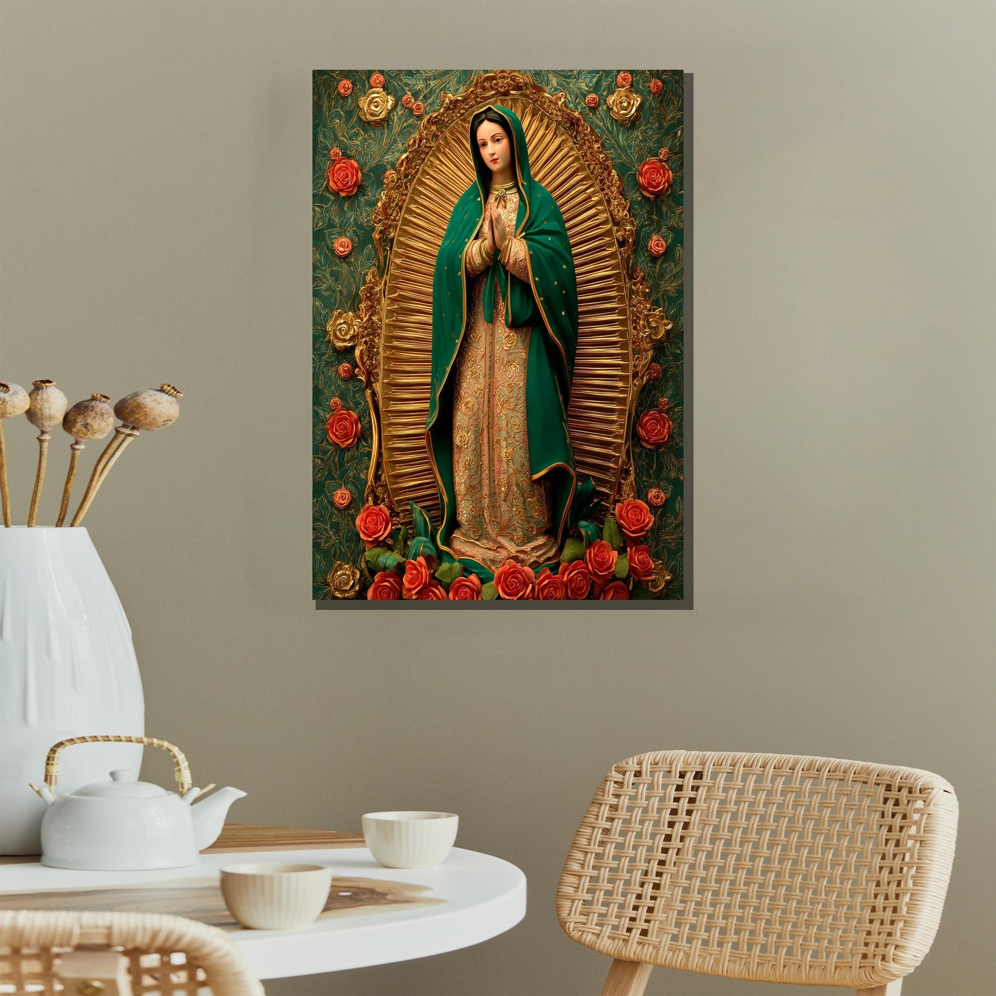 Virgin of Guadalupe wall art gift for Christian home