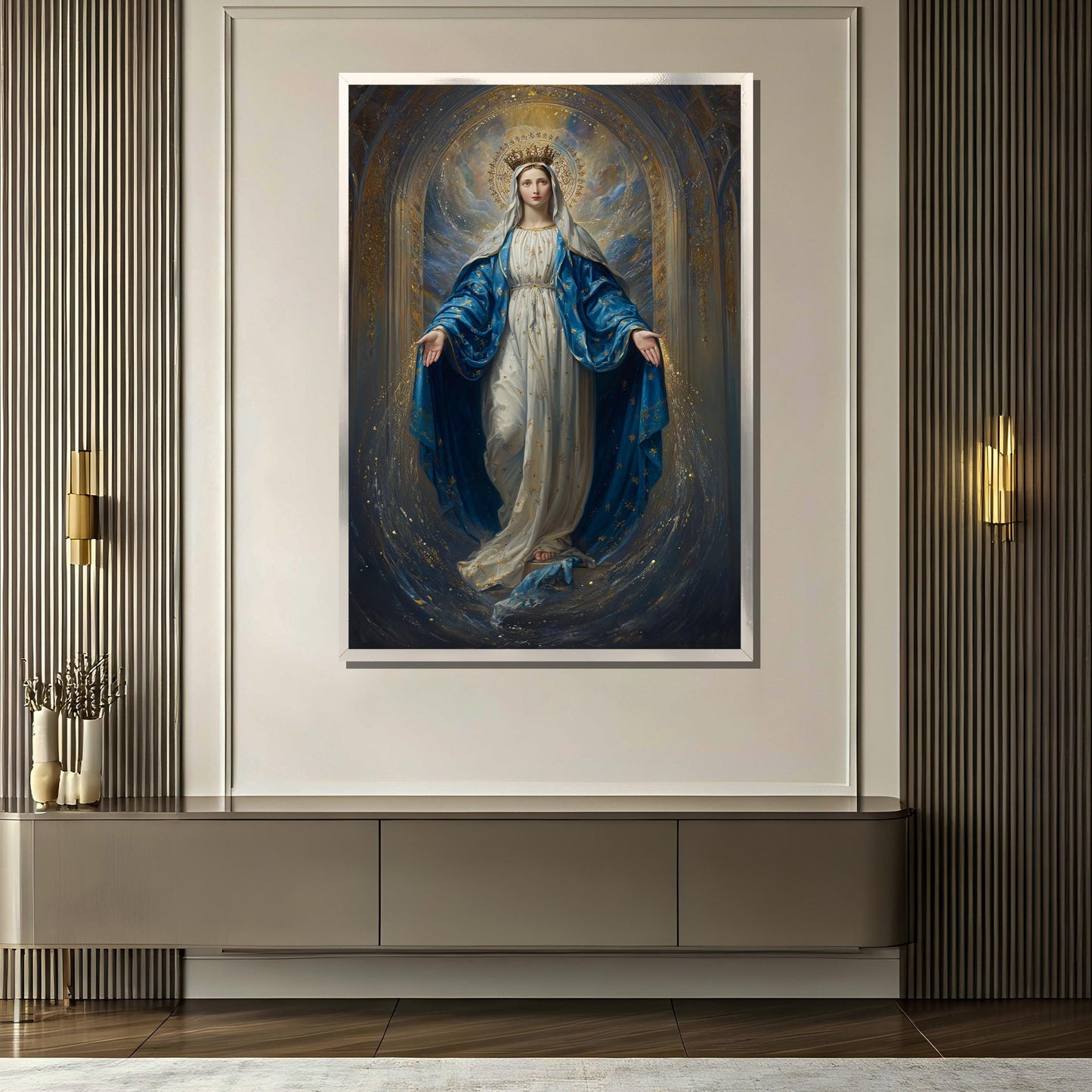 Gallery-wrapped Virgin Mary canvas print