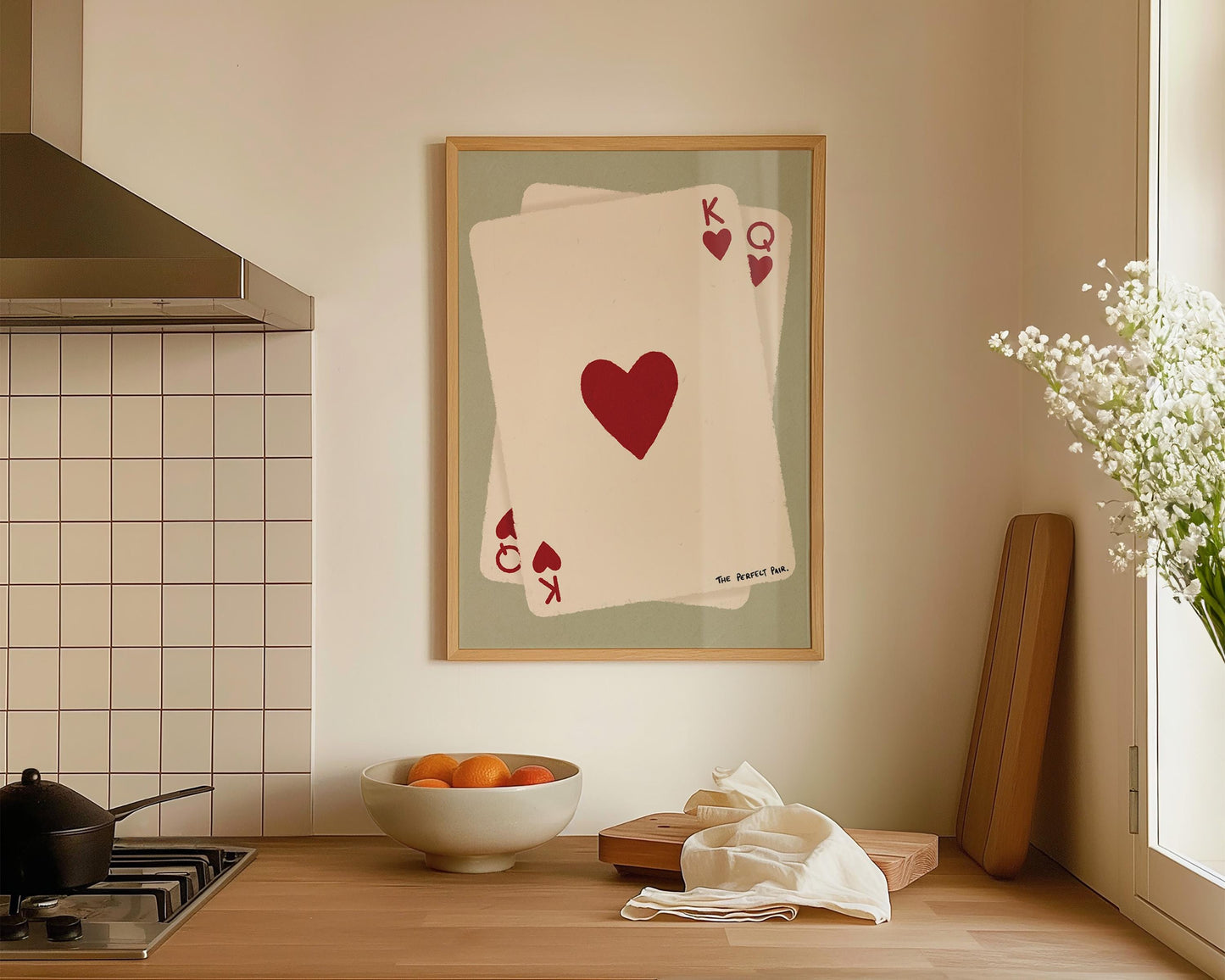 Alternate view of playing card design with soft lighting