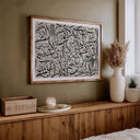 Surah Fatiha Arabic Calligraphy Art – Black on Beige