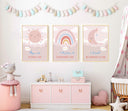 Islamic Calligraphy Nursery Wall Art - Bismillah Alhamdulillah - Baby Girl Islamic Room Decor