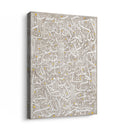 Ayatul Kursi White Arabic Calligraphy Art