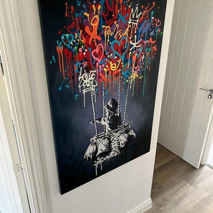 Decorative wall art piece from Pop Graffiti collection