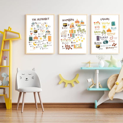 Colors of Islam | Islamic Kids Print | Children's Wall Art | Islamic Nursery Decor