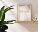 Neutral-toned wall art in minimalist design