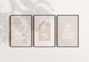 Minimal Islamic Wall Art Set of 3 Prints - Arabic Calligraphy Posters