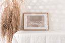Gallery-wrapped canvas wall art in cream, ivory, and charcoal