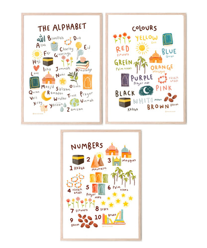 Colors of Islam | Islamic Kids Print | Children's Wall Art | Islamic Nursery Decor