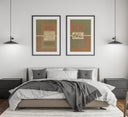 Soft neutral tones of Islamic wall art collection