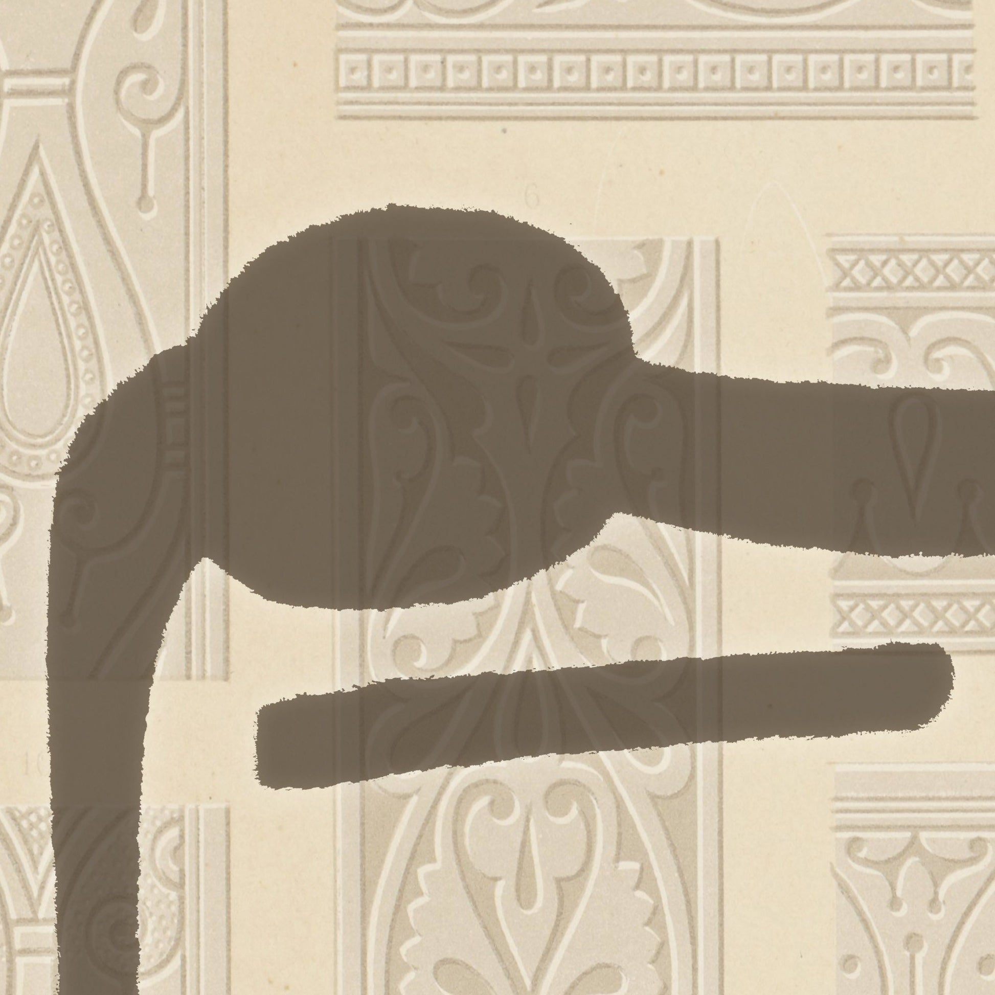 Mounted wall art featuring Bismillah script