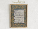 Framed Islamic wall art in a contemporary living room