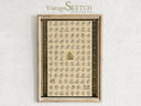Muslim home decor wall hanging featuring Asma Ul Husna