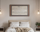 Bedroom decor with Surah Ad-Duha Islamic wall art