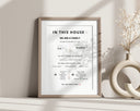 Islamic In This House Print | Muslim Family Rules Poster | Islamic Wall Art