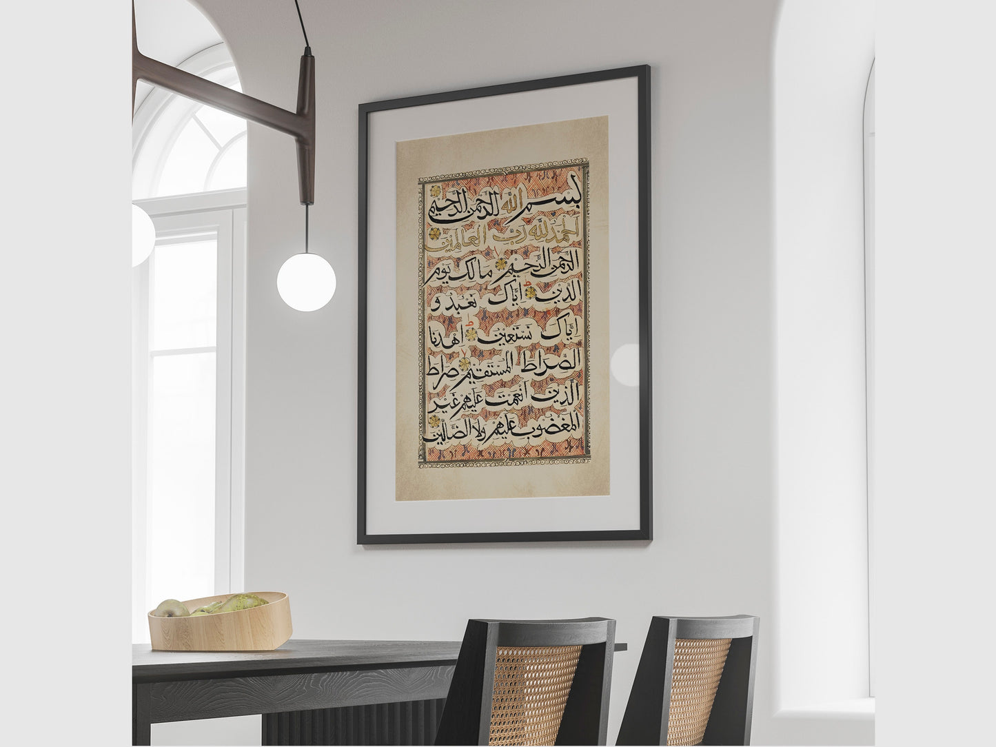 Texture close-up of the premium paper print