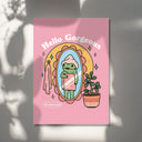 Pop Graffiti collection: self-love frog wall art for dorm or living space