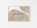 Close-up of Arabic calligraphy on Ayatul Kursi wall art poster