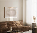 Neutral-toned canvas wall art suited for living rooms