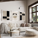 Modern Islamic Wall Art Set of 3 - Islamic Calligraphy Gallery Wall Decor