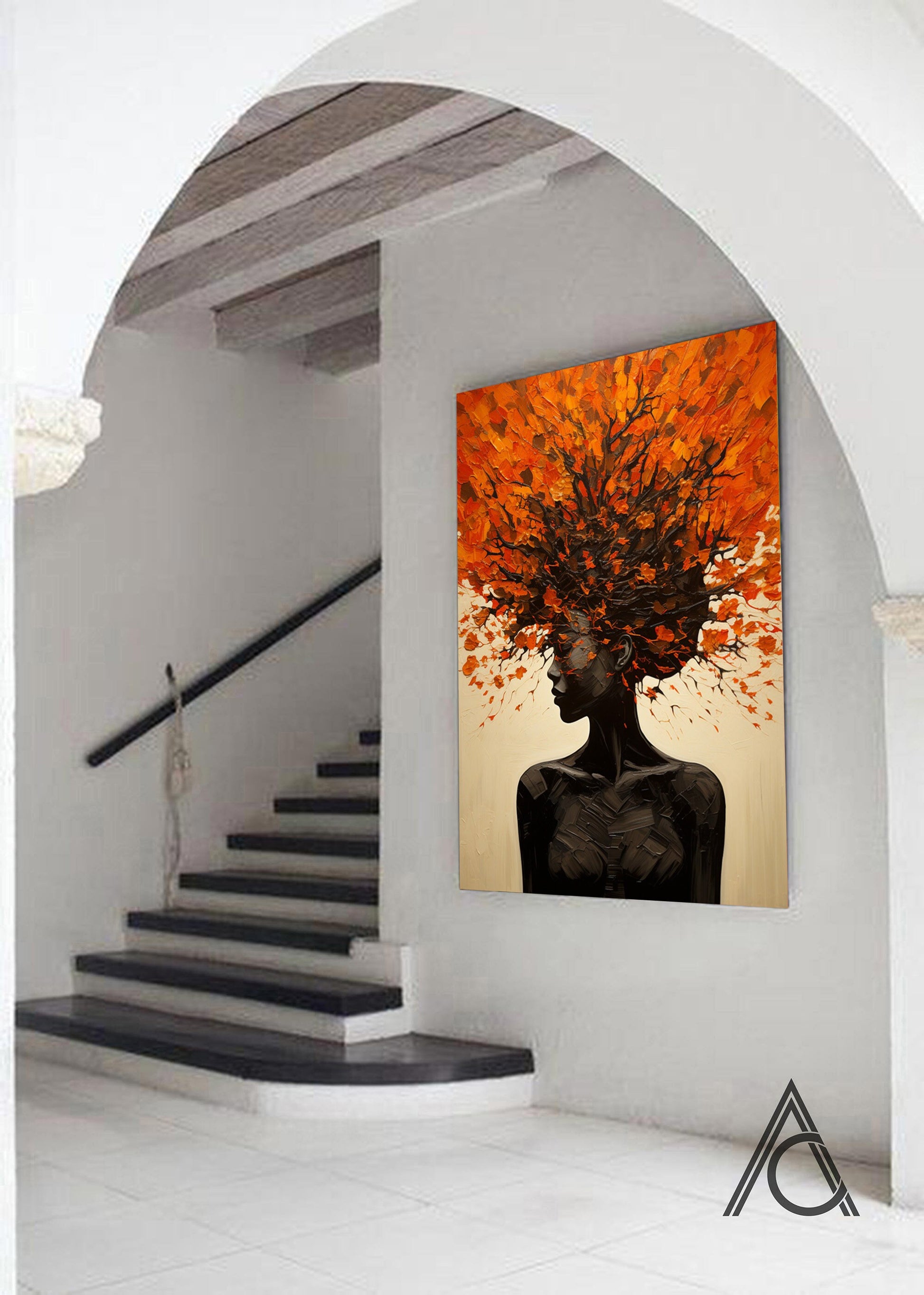 Modern feminine art piece for bedroom or lounge