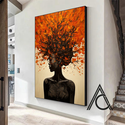 Gift-worthy wall decor for her – oil painting on canvas