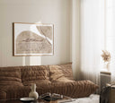 Extra-large Islamic wall art poster mounted on a neutral wall