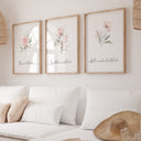 Dhikr Islamic Wall Art - Floral Islamic Wall Art - Muslim Home Decor