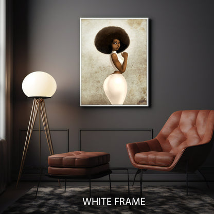 Gallery-ready African heritage wall art for living room