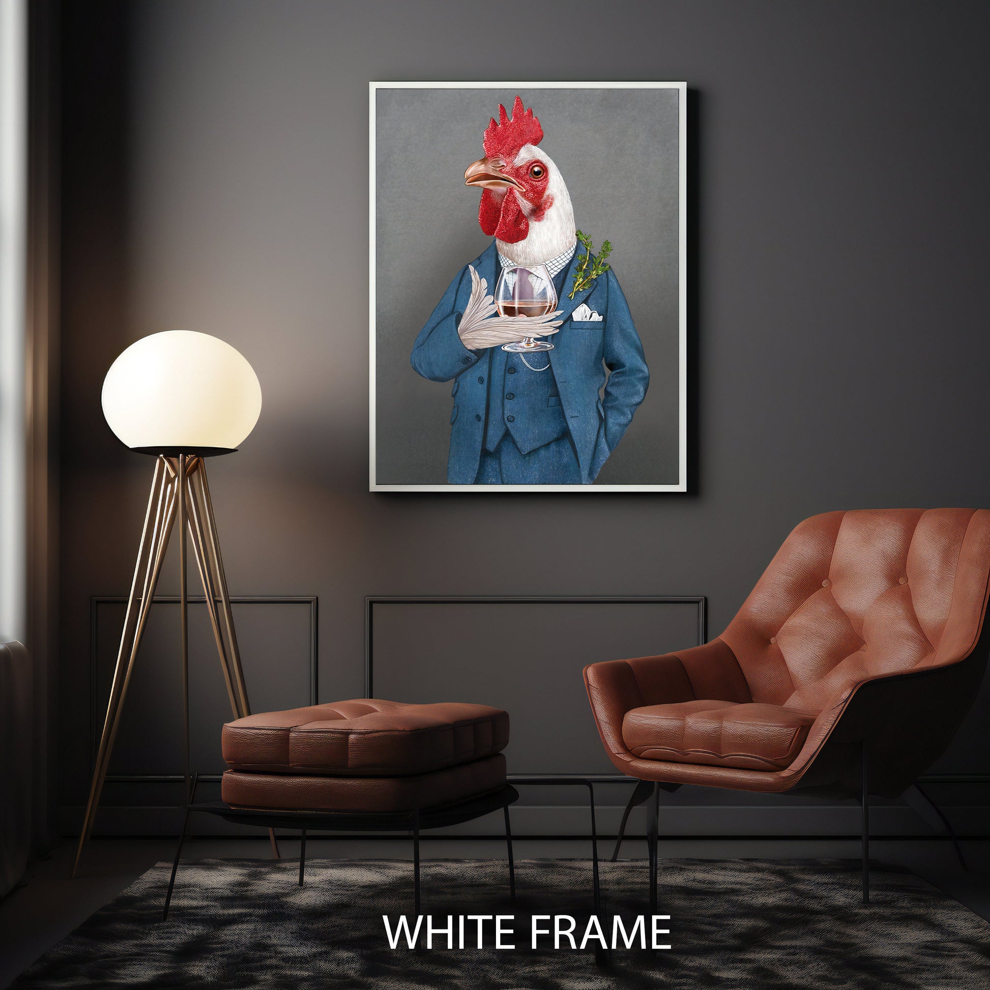 Gift-worthy bird art print on canvas for decor