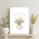 Neutral-toned Muslim wall decor suitable for living room or bedroom.