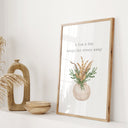 Elegant Islamic poster with clean typography for home decor.
