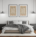 Muslim art wall poster design with decorative typography