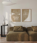 Two Islamic calligraphy prints in contemporary style
