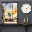 Full Masjid Nabawi wall art ready for framing