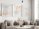 Three piece Muslim decor wall art ready to hang