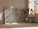 Surah Fatiha Arabic Calligraphy Art – Black on Beige