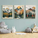 Adventure theme wall art for kids room decor
