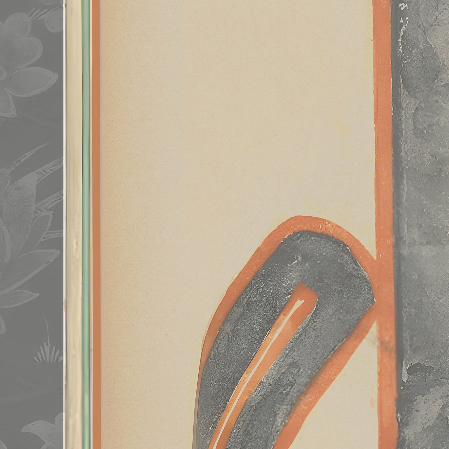 Ornate framed Islamic art print with Arabic lettering